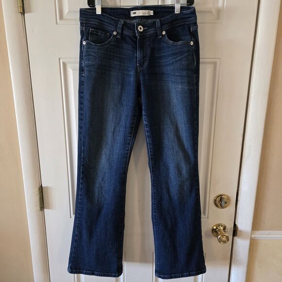 Levi's 529 Curvy Fit Bootcut Women Dark Wash Jeans Size 10 (31x31) Stretchy Y2K - Picture 1 of 7